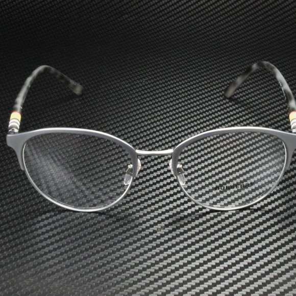 Burberry Matte Silver Gunmetal 51mm Eyeglasses - Picture 2 of 4